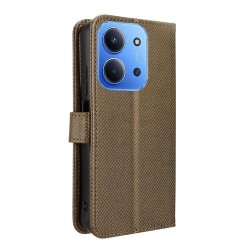 Θήκη Book Magnetic & Card Holder Wallet Xiaomi Redmi 15C 5G / 4G / Poco C85 4G Brown