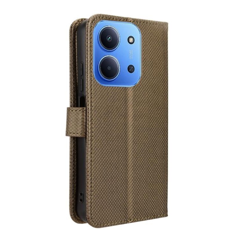 Θήκη Book Magnetic & Card Holder Wallet Xiaomi Redmi 15C 5G / 4G / Poco C85 4G Brown