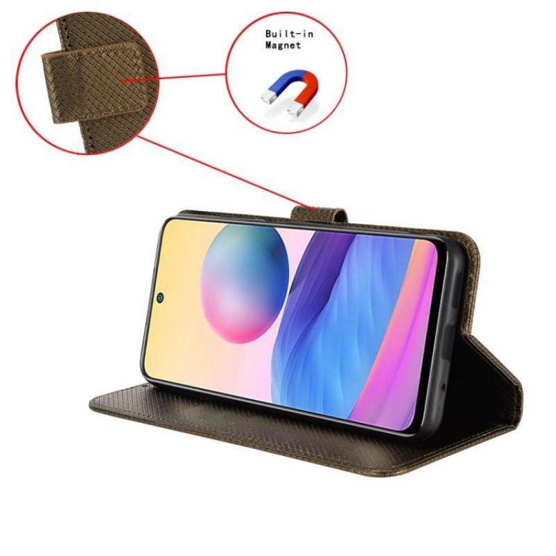 Θήκη Book Magnetic & Card Holder Wallet Xiaomi Redmi 15C 5G / 4G / Poco C85 4G Brown