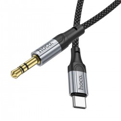 Καλώδιο Audio Hoco UPA26 Braided USB-C to Jack 3.5mm Aux 1m Black