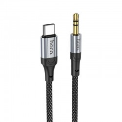 Καλώδιο Audio Hoco UPA26 Braided USB-C to Jack 3.5mm Aux 1m Black