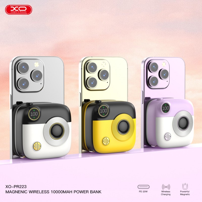Εξωτερική Μπαταρία XO PR223 10000mAh QC 5W Black / Yellow