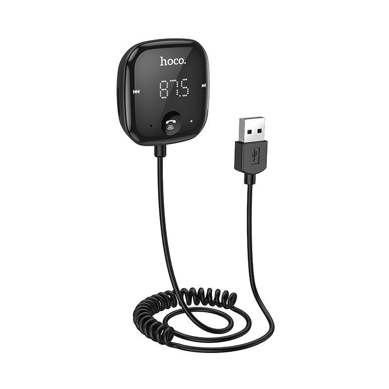 Ασύρματος Δέκτης Hoco E65 Unity FM Transmitter with Bluetooth Black