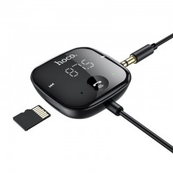 Ασύρματος Δέκτης Hoco E65 Unity FM Transmitter with Bluetooth Black