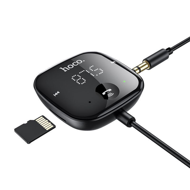 Ασύρματος Δέκτης Hoco E65 Unity FM Transmitter with Bluetooth Black