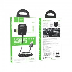 Ασύρματος Δέκτης Hoco E65 Unity FM Transmitter with Bluetooth Black