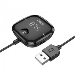Ασύρματος Δέκτης Hoco E65 Unity FM Transmitter with Bluetooth Black