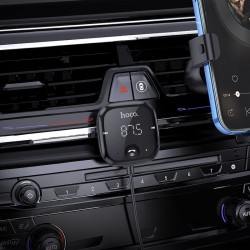 Ασύρματος Δέκτης Hoco E65 Unity FM Transmitter with Bluetooth Black