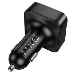 Φορτιστής Αυτοκινήτου Hoco E87 Delta Car Bluetooth FM Transmitter 35W Car Charger Black