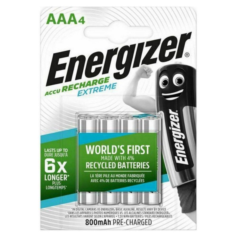Επαναφορτιζόμενη Μπαταρία Energizer Extreme AAA 1.2V 4τμχ
