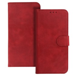 Θήκη Book Universal Common size S for Iphone 12/13/Samsung S6/A5 2016/Xcover 4/S22/Huawei P8 2017 Red