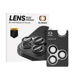 Γυαλί Προστασίας Tel Protect Camera 3D Lens Aramid Series iPhone 15 Pro / 15 Pro Max Tempered Glass 9H AntiCrash / AntiShock Ultra