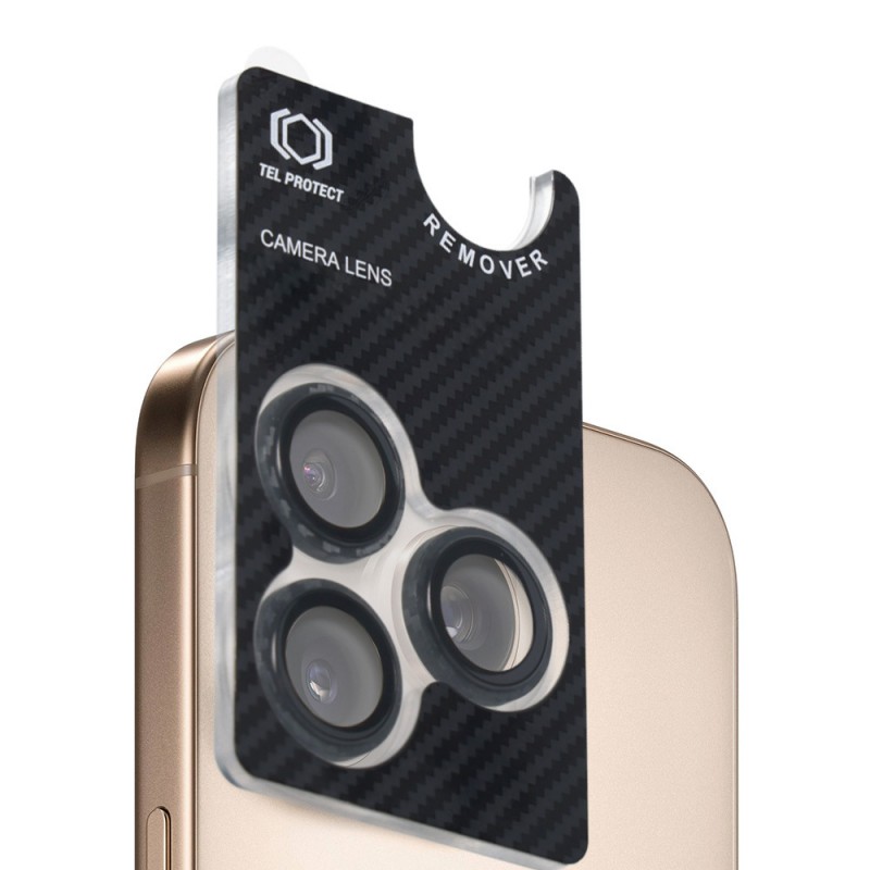 Γυαλί Προστασίας Tel Protect Camera 3D Lens Aramid Series iPhone 15 Pro / 15 Pro Max Tempered Glass 9H AntiCrash / AntiShock Ultra