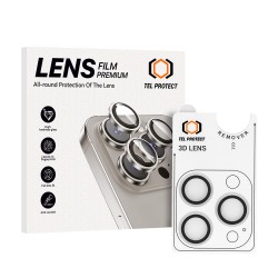Γυαλί Προστασίας Tel Protect Camera Lens iPhone 15 Pro / 15 Pro Max Tempered Glass 9H AntiCrash / AntiShock Ultra Transparent