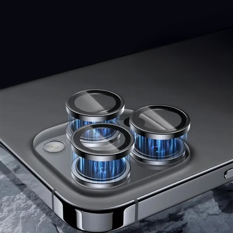 Γυαλί Προστασίας Tel Protect Camera Lens iPhone 15 Pro / 15 Pro Max Tempered Glass 9H AntiCrash / AntiShock Ultra Transparent