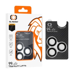 Γυαλί Προστασίας Tel Protect Camera Titanium Lens 99% AR Aramid Series iPhone 15 Pro / 15 Pro Max Tempered Glass 9H AntiCrash / AntiShock Ultra