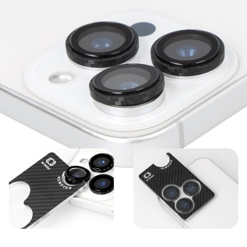 Γυαλί Προστασίας Tel Protect Camera Titanium Lens 99% AR Aramid Series iPhone 15 Pro / 15 Pro Max Tempered Glass 9H AntiCrash / AntiShock Ultra