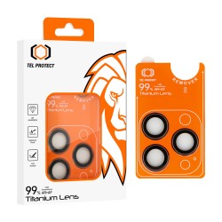 Γυαλί Προστασίας Tel Protect Camera Titanium Lens 99% AR iPhone 15 Pro / 15 Pro Max Tempered Glass 9H AntiCrash / AntiShock Ultra Titanium