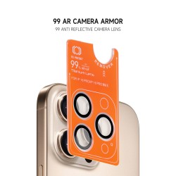 Γυαλί Προστασίας Tel Protect Camera Titanium Lens 99% AR iPhone 15 Pro / 15 Pro Max Tempered Glass 9H AntiCrash / AntiShock Ultra Titanium