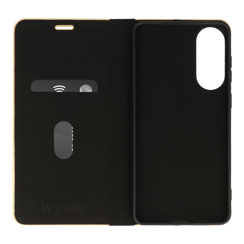 Θήκη Book Wonder Frame Carbon Case Samsung Galaxy S25 Edge 5G S937 Black