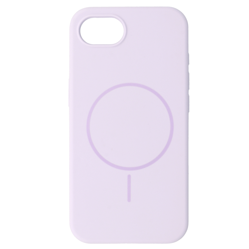 Θήκη Slim Silicone Mag Cover Case With Magsafe iPhone 16e (6.1") Purple