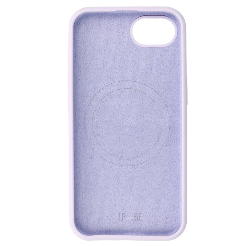 Θήκη Slim Silicone Mag Cover Case With Magsafe iPhone 16e (6.1") Purple