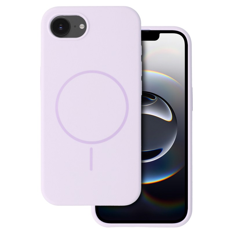 Θήκη Slim Silicone Mag Cover Case With Magsafe iPhone 16e (6.1") Purple Θήκη Slim Silicone Mag Cover Case With Magsafe iPhone 16e (6.1") Purple