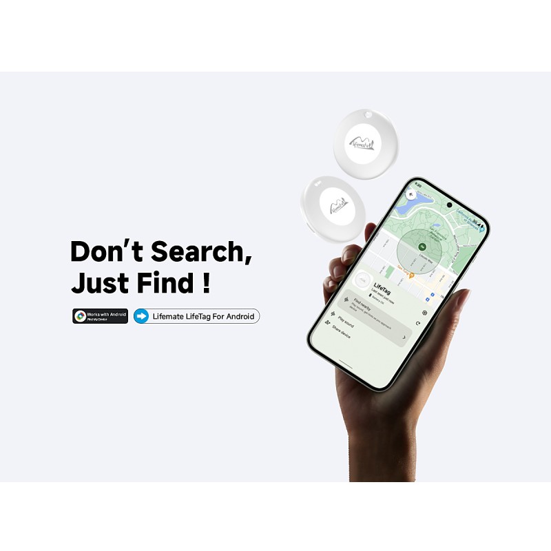 Lifemate/MiLi GPS Bluetooth LifeTag Tracker HD-P16-3 Android White Lifemate/MiLi GPS Bluetooth LifeTag Tracker HD-P16-3 Android White