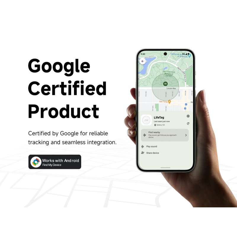 Lifemate/MiLi GPS Bluetooth LifeTag Tracker HD-P16-3 Android White Lifemate/MiLi GPS Bluetooth LifeTag Tracker HD-P16-3 Android White