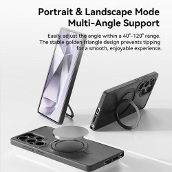 Θήκη Rock Rotating Stand Soft Touch Series Magnetic Samsung Galaxy S25 Ultra 5G S938 Black