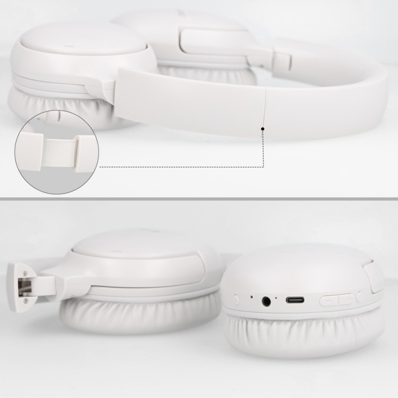 Ακουστικά Blavec Over-Ear Bluetooth Headphones BO-12 Bass Master ANC White Ακουστικά Blavec Over-Ear Bluetooth Headphones BO-12 Bass Master ANC White