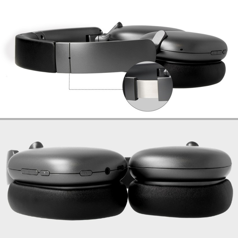 Ακουστικά Blavec Over-Ear Bluetooth Headphones BO-10 Bass Expert ANC Black