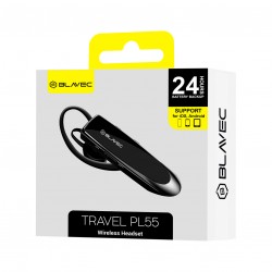 Ακουστικό Bluetooth Blavec Bluetooth Headset Travel PL55 (BHPL55-B) Black