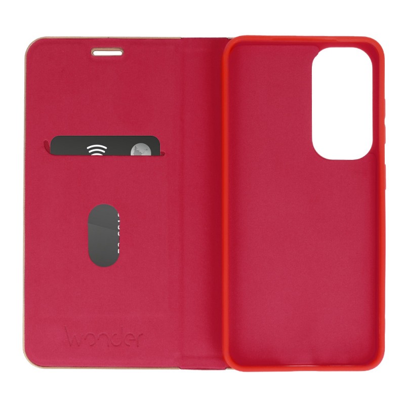 Θήκη Book Wonder Frame Samsung Galaxy S25 FE 5G S731 Red