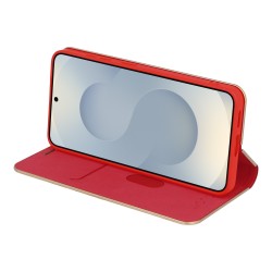 Θήκη Book Wonder Frame Samsung Galaxy A26 5G SM-A266E / A17 4G SM-A176F / A17 5G SM-A176B Red