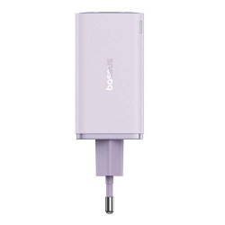 Φορτιστής Ταξιδιού Baseus GAN6 Pro Fast Charger 2xUSB-C + 2xUSB-A, 65W Purple (P10162701533-00)