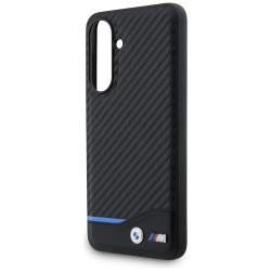 Θηκη BMW M PU Carbon Blue Line Case Samsung Galaxy A56 SM-A566 / A36 SM-A366 5G Black