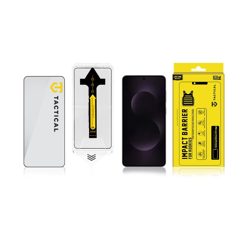 Γυαλί Προστασίας Tactical Impact Barrier Glass Samsung Galaxy S25 Edge S937 Tempered Glass 2.5D Full Glue 9H Full Screen Cover AntiCrash / AntiShock Clear