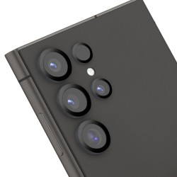 Γυαλί Προστασίας OBAL:ME Camera Lens with Metal Ring  and Positioning Plate  Samsung Galaxy S24 Ultra 5G SM-S928 Tempered Glass 9H AntiCrash / AntiShock Titanium Black
