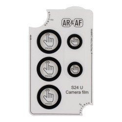 Γυαλί Προστασίας OBAL:ME Camera Lens with Metal Ring  and Positioning Plate  Samsung Galaxy S24 Ultra 5G SM-S928 Tempered Glass 9H AntiCrash / AntiShock Titanium Black