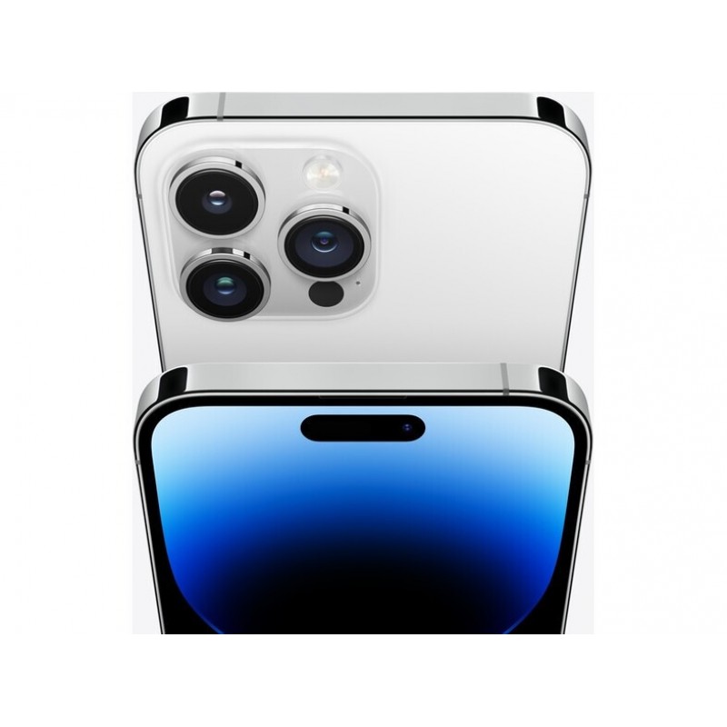 Apple iPhone 14 Pro 5G (6.3") (128GB/6GB) Silver Μεταχειρισμένο με 9 μήνες Εγγύηση
