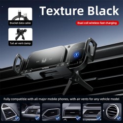 Βάση Αυτοκινήτου Ασύρματης Φόρτισης XO Car Holder Dashboard 15W WX043 Black