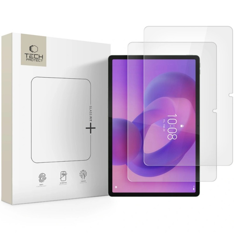 Γυαλί Προστασίας Tech-Protect Glass Fit 2-Pack Lenovo Idea Tab 11.0 TB-336 Full Glue 9H Full Screen Cover AntiCrash / AntiShock Clear