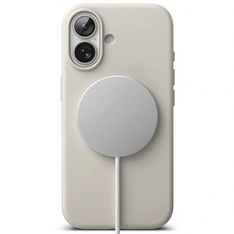 Θήκη Ringke Silicone Magnetic Magsafe For iPhone 17 (6.3") Beige