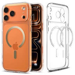 Θήκη Spigen Ultra Hybrid Mag Magsafe Case For iPhone 17 Pro (6.3") Clear/Gold