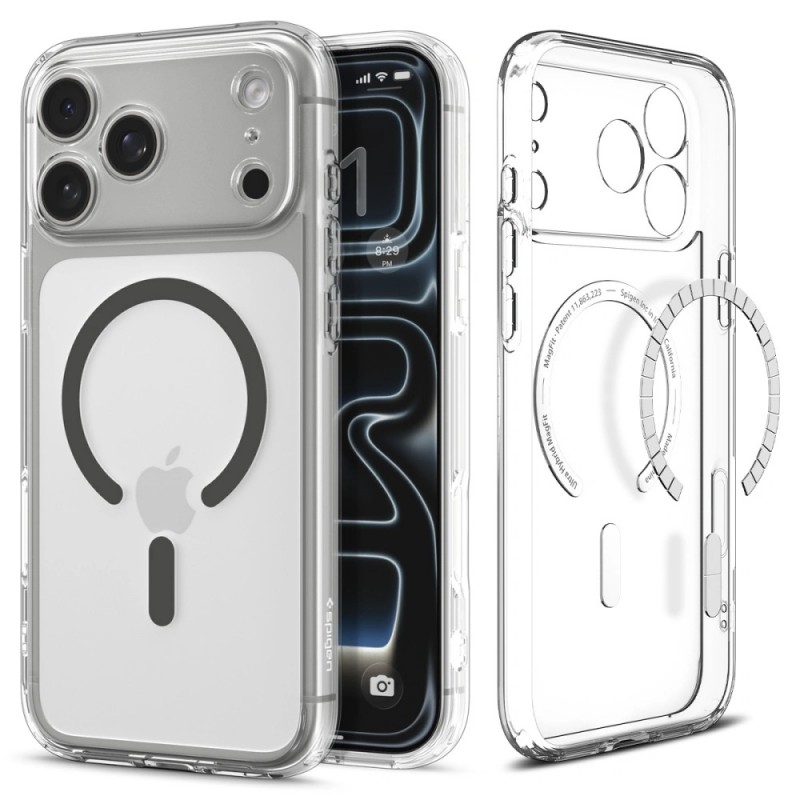 Θήκη Spigen Ultra Hybrid Mag Magsafe Cover For iPhone 17 Pro Max (6.9") Clear/Graphite