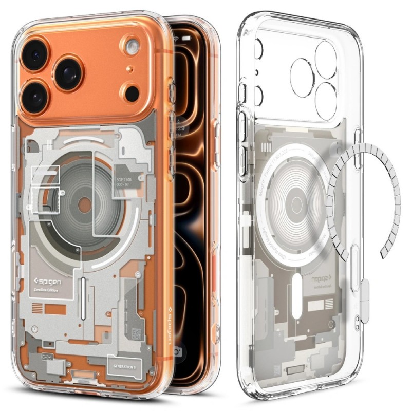 Θήκη Spigen Ultra Hybrid Mag Magsafe Cover For iPhone 17 Pro Max (6.9") Zero One Natural Titanium