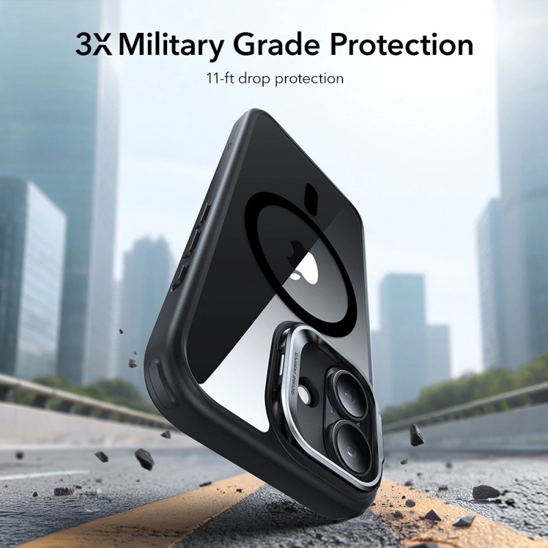 Θήκη ESR Classic Hybrid Kickstand Magsafe Cover For iPhone 17 (6.3") Clear/Black
