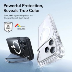 Θήκη ESR Classic Hybrid Kickstand Magsafe Cover For iPhone 17 Pro Max (6.9") Clear/Black