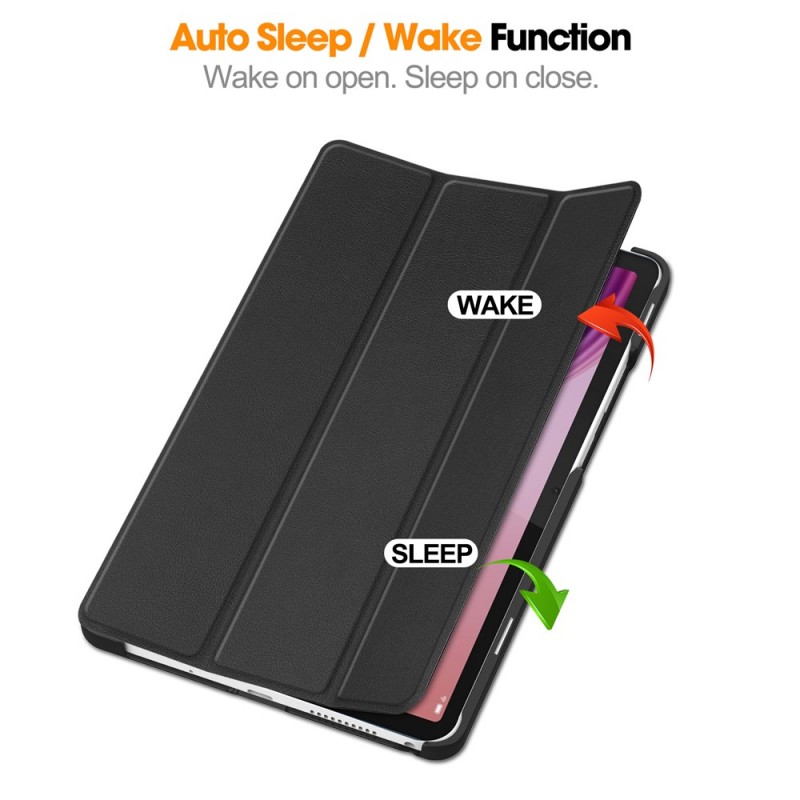 Θήκη Custer Texture 3-Fold Holder Leather Smart Case Lenovo Tab One / Tab K9 8.7"  Black